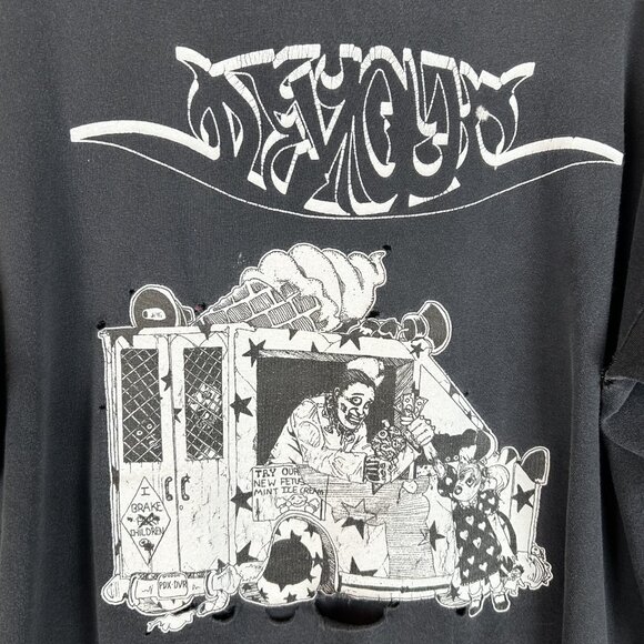 DEVOUR Brutal Death Metal 90s T Shirt Large "Ice Cream Man Will Take  your child - Picture 3 of 6